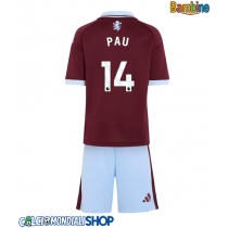 Maglie da calcio Aston Villa Pau Torres #14 Prima Maglia Bambino 2026-27 Manica Corta + Pantaloni corti)